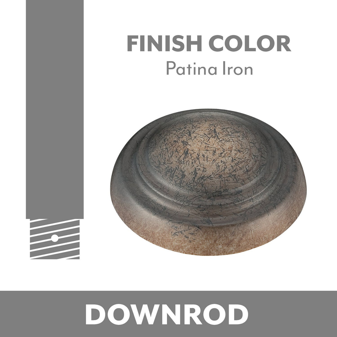 Ceiling Fan Downrod in Patina Iron