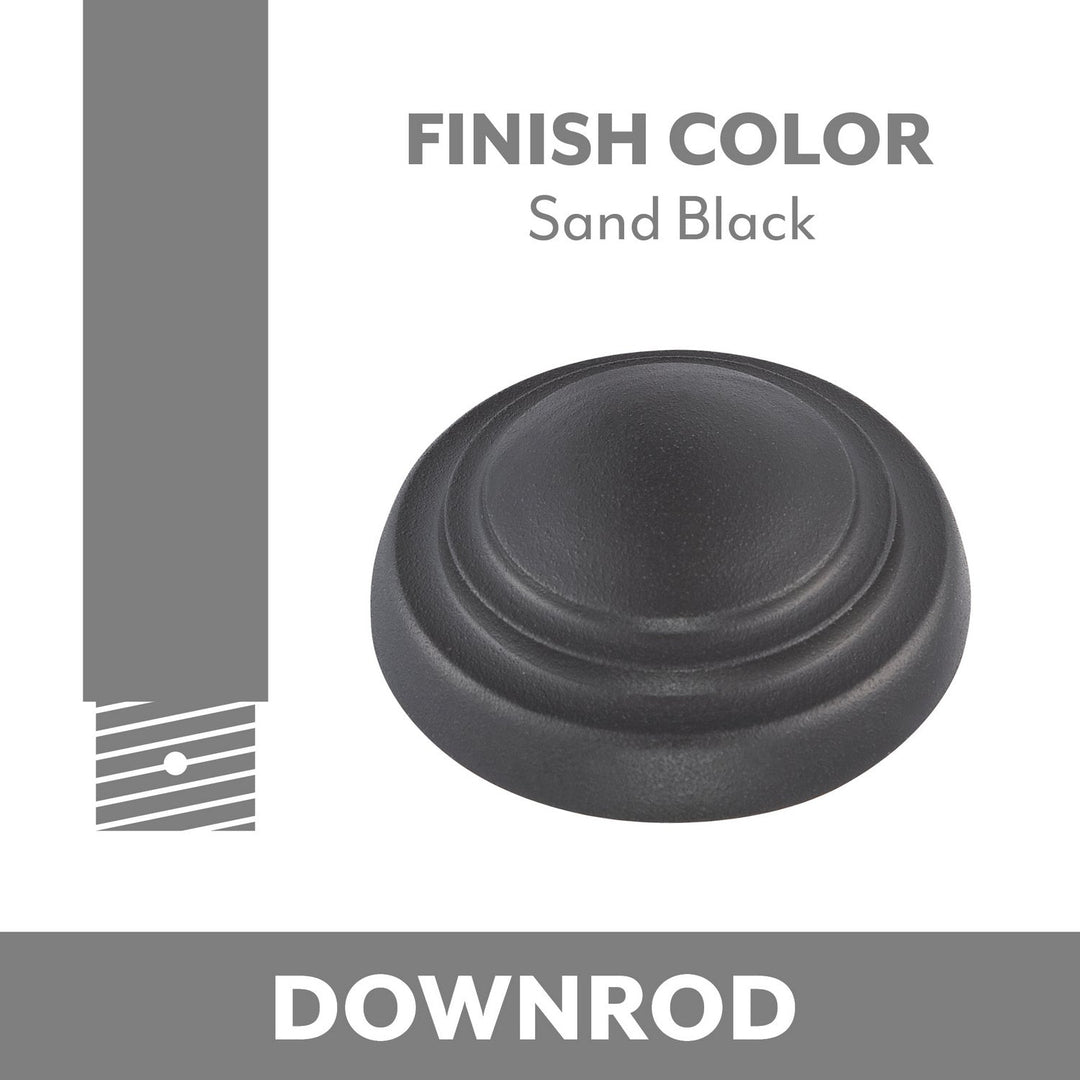 Ceiling Fan Downrod in Sand Black