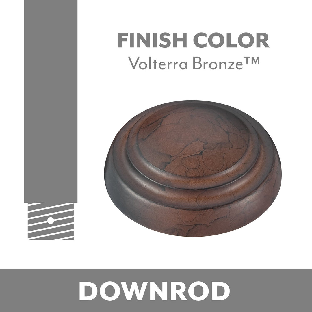 Ceiling Fan Downrod in Volterra Bronze