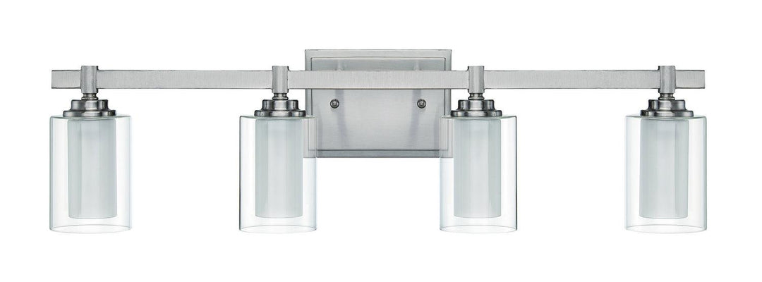 Celeste Four Light Vanity in Brushed Polished Nickel