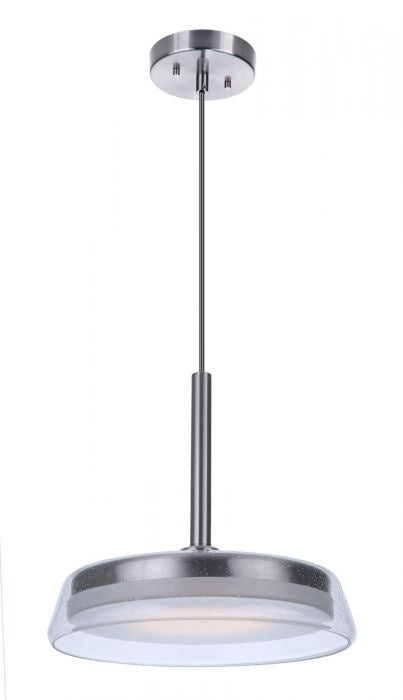 Centric LED Pendant in Brushed Polished Nickel