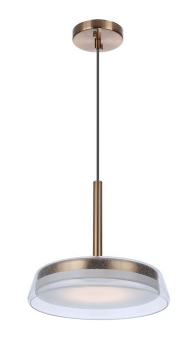 Centric LED Pendant in Satin Brass