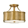 Chance LED Foyer Pendant in Heritage Brass