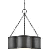 Chance LED Pendant in Blackened Brass