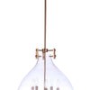 Chardonnay Five Light Pendant in Satin Brass