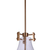 Chardonnay One Light Mini Pendant in Satin Brass