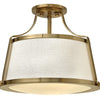 Charlotte LED Semi-Flush Mount in Brushed Caramel