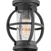 Chatham LED Outdoor Ceiling Mount in Museum Black