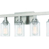 Chicago Five Light Vanity in Brushed Polished Nickel