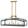 Clarendon LED Linear Chandelier in Bronze