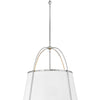 Clarke LED Chandelier in Polished Nickel