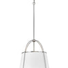 Clarke LED Pendant in Polished Nickel
