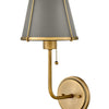 Clarke LED Wall Sconce in Lacquered Dark Brass