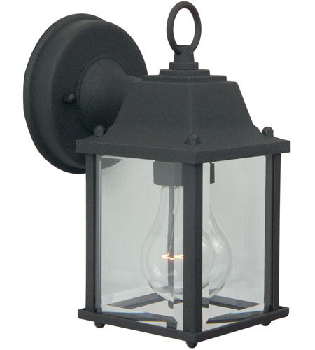 Coach Lights Cast One Light Wall Mount in Textured Black