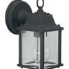 Coach Lights Cast One Light Wall Mount in Textured Black