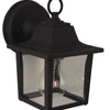 Coach Lights Cast One Light Wall Mount in Textured Black