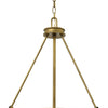 Collier LED Pendant in Heritage Brass