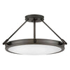 Collier LED Semi-Flush Mount in Black Oxide