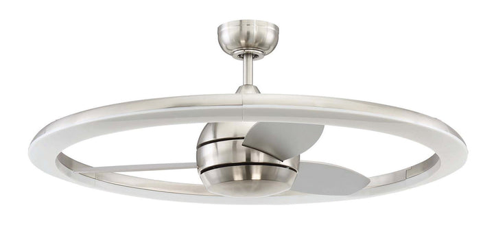 Craftmade Anillo 36" Fandelier with 42W Dimmable LED Light and Remote and Wall Control in Brushed Polished Nickel