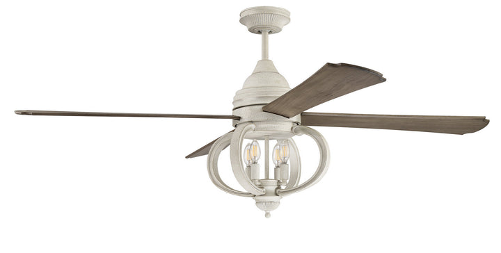 Craftmade Augusta 60" DC Ceiling Fan with LED and Wall and Remote in Cottage White