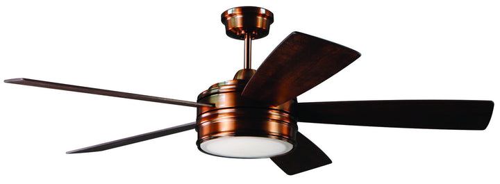 Craftmade Braxton 52" Ceiling Fan with 19W LED and Remote Control in Copper