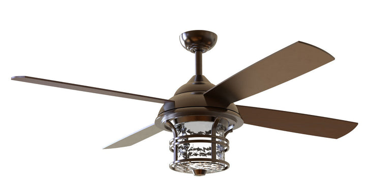 Craftmade Courtyard 52" Indoor/Outdoo Ceiling Fan with 18W LED and Remote Control in Oiled Bronze