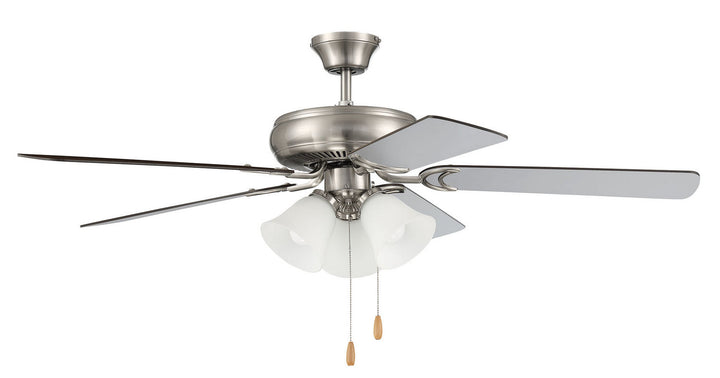 Craftmade Decorator's Choice 52" Pull Chain Ceiling Fan with 3 Light Dimmable LED