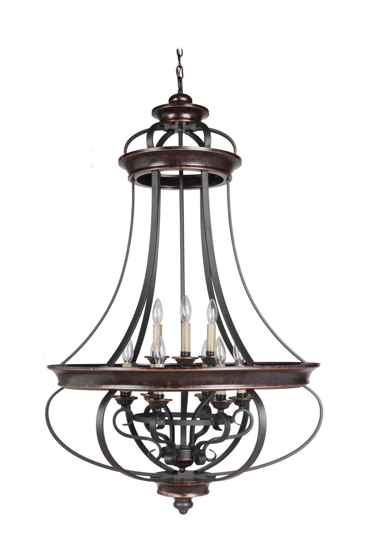 Craftmade Nine Light Foyer Chandelier