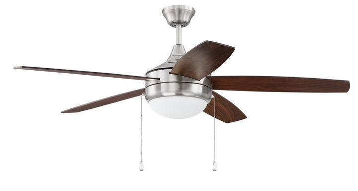 Craftmade Phaze 5 Blade 52" Pull Chain Ceiling Fan with LED Light