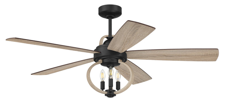 Craftmade Reese 52" Smart Indoor/Outdoor DC Ceiling Fan with LED and Remote