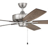 Craftmade Super Pro 60" Ceiling Fan in Brushed Polished Nickel