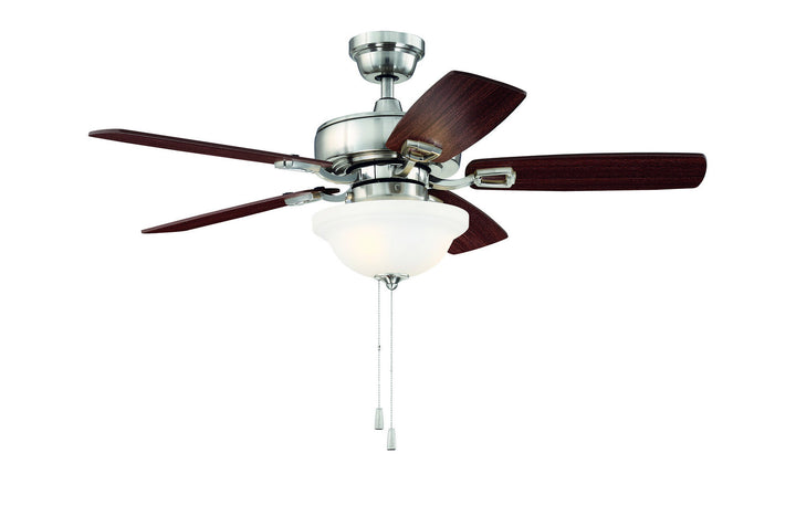 Craftmade Twist N Click Pull Chain Ceiling Fan with Dimmable LED Light