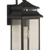 Crossbend One Light Outdoor Wall Mount in Textured Black