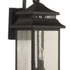Crossbend Three Light Outdoor Wall Mount in Textured Black