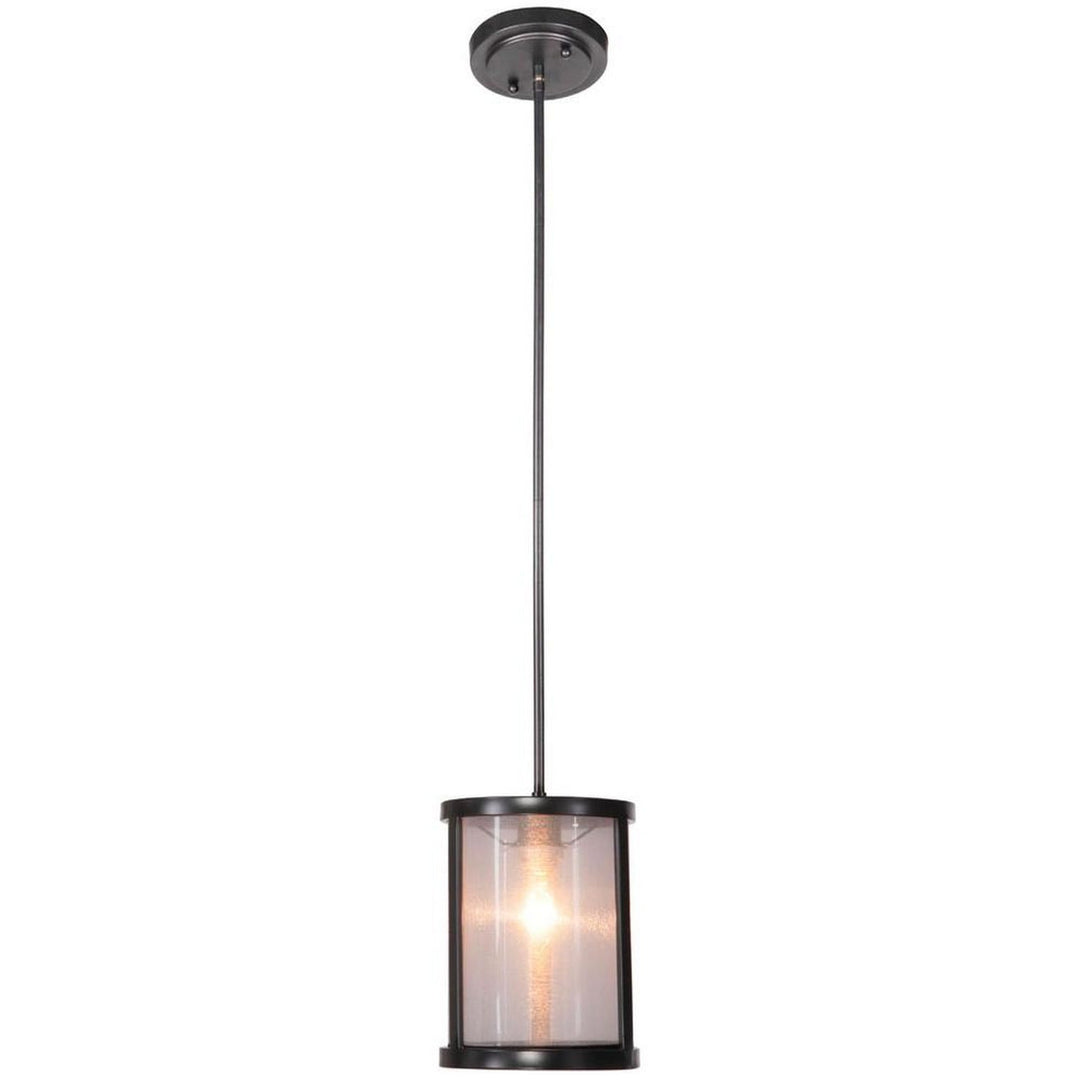 Danbury One Light Mini Pendant in Matte Black