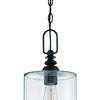 Dardyn One Light Mini Pendant in Flat Black