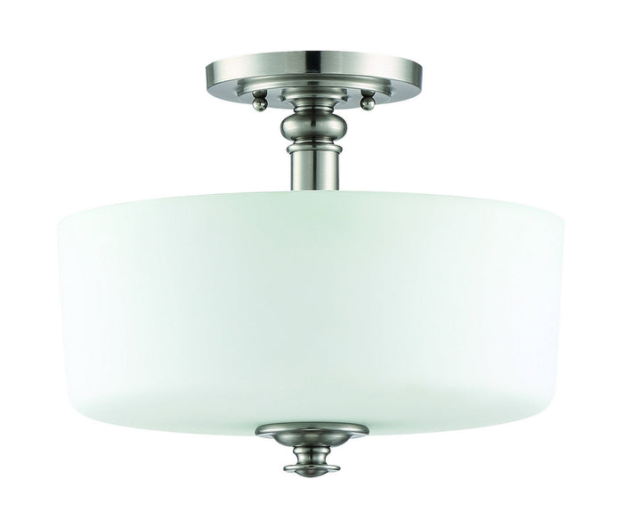 Dardyn Three Light Convertible Semi Flush in Brushed Polished Nickel