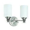 Dardyn Two Light Vanity in Brushed Polished Nickel