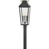 Dawson LED Post Top or Pier Mount in Black