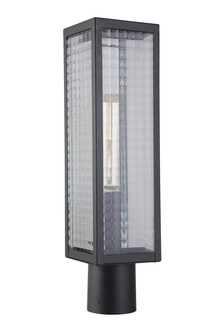 Deka One Light Post Mount in Midnight