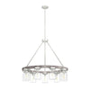 Devon Park Nine Light Chandelier in Brushed Nickel