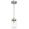 Devon Park One Light Mini Pendant in Brushed Nickel