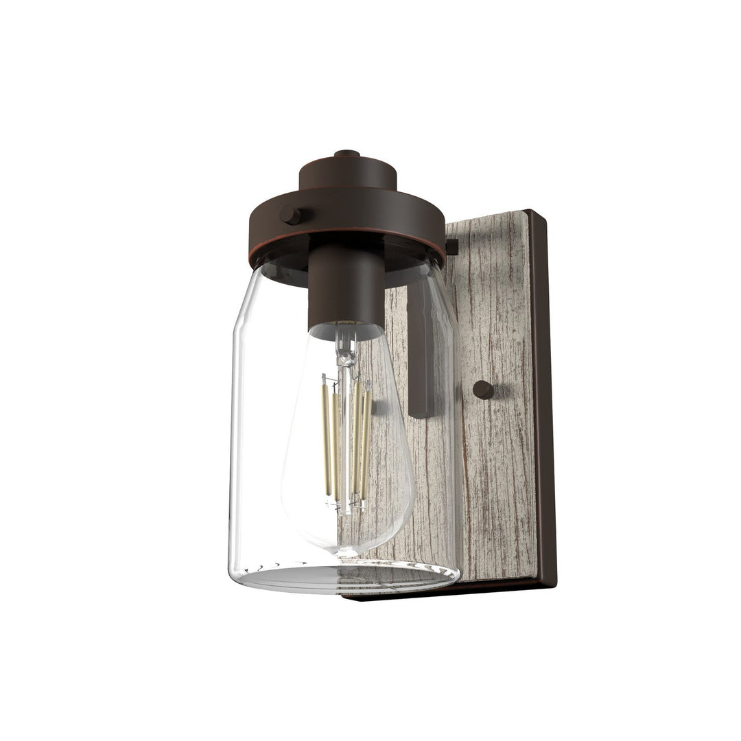 Devon Park One Light Wall Sconce in Onyx Bengal