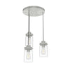Devon Park Three Light Cluster in Brushed Nickel