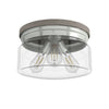 Devon Park Three Light Flush Mount in Brushed Nickel