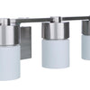 District Four Light Vanity in Brushed Polished Nickel