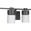 District Four Light Vanity in Flat Black