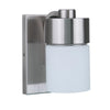 District One Light Wall Sconce in Brushed Polished Nickel