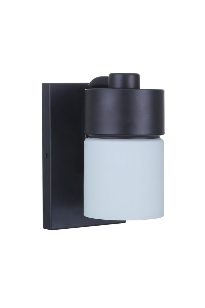 District One Light Wall Sconce in Flat Black