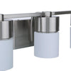 District Three Light Vanity in Brushed Polished Nickel